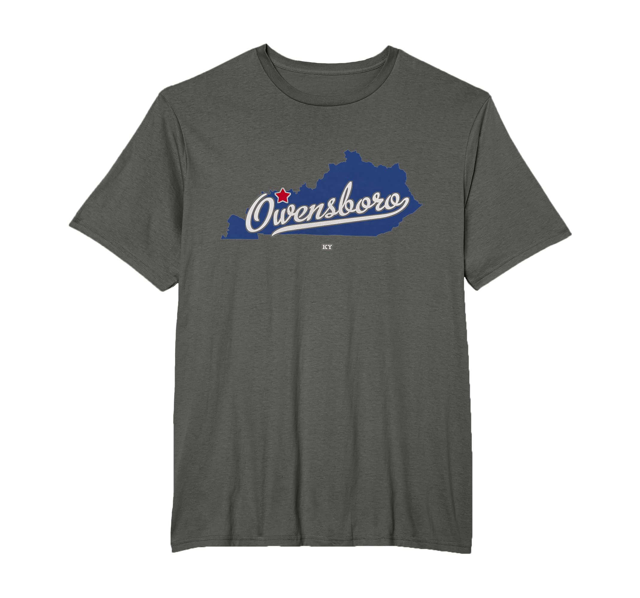 Owensboro Kentucky Ky Map T-Shirt - Unique Graphic Unisex - T-Shirt, Sweatshirt, Hoodie