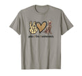 Womens Owners Peace Love Weimaraner T-Shirt - Unique Graphic Men Women - T-Shirt, Sweatshirt, Hoodie