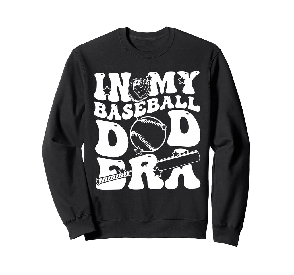 My Baseball Dad Era Groovy Daddy Sweatshirt - Aesthetic Graphic Men Women - T-Shirt, Sweatshirt, Hoodie