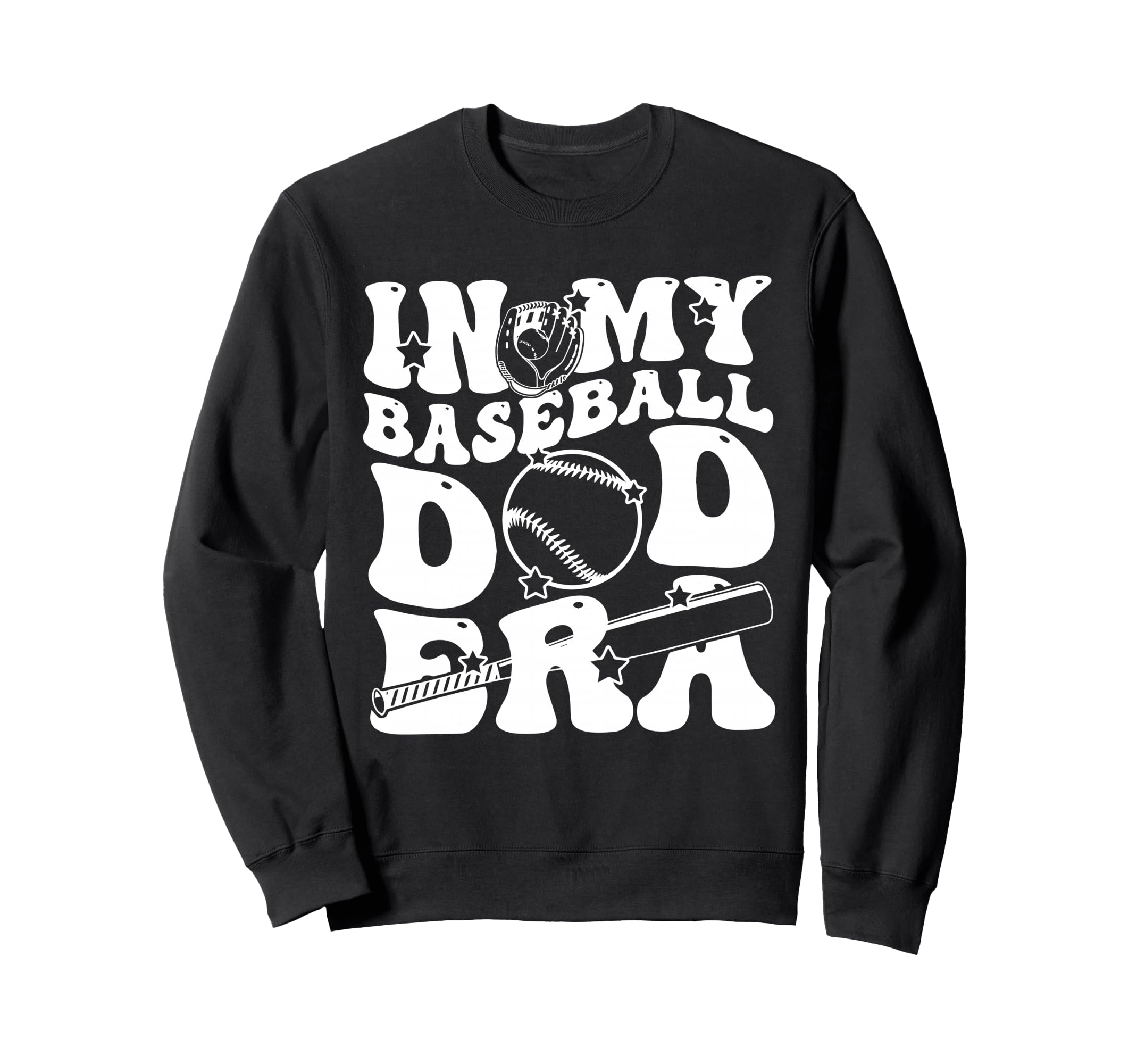 My Baseball Dad Era Groovy Daddy Sweatshirt - Aesthetic Graphic Men Women - T-Shirt, Sweatshirt, Hoodie