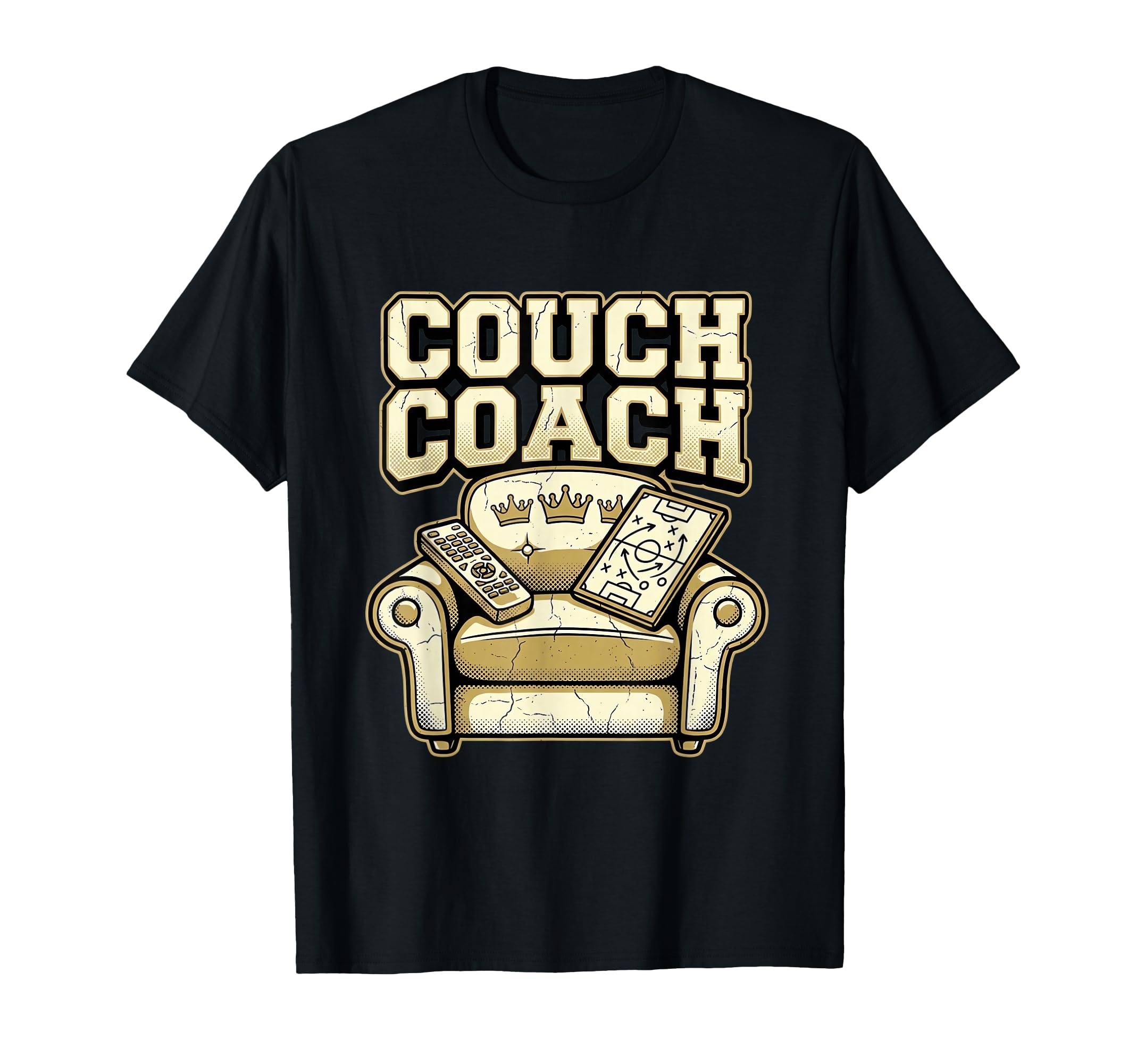 Couch Coach Soccer Fan Armchair T-Shirt - Minimalist Print for Adults - T-Shirt, Sweatshirt, Hoodie