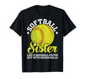 Softball Sister Like Baseball Sister T-Shirt - Custom Art Print for Adults - T-Shirt, Sweatshirt, Hoodie
