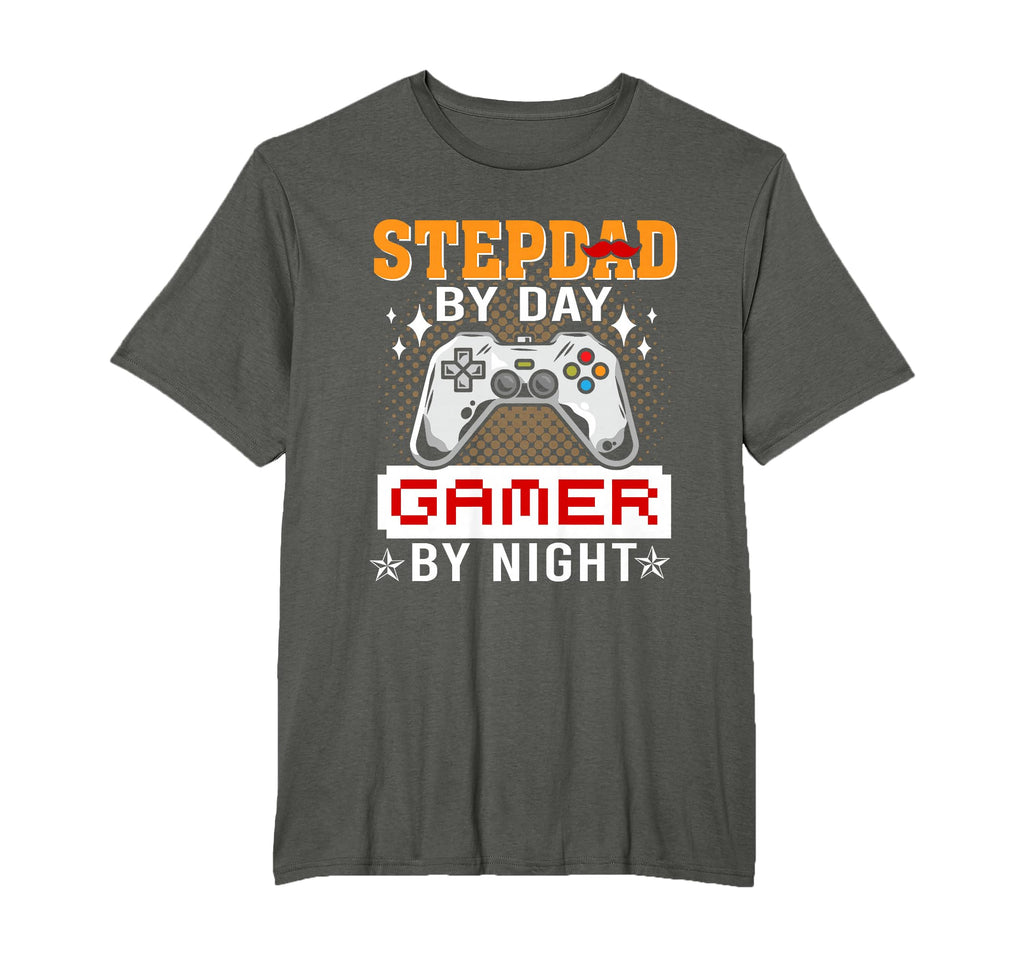Funny Video Game Step Dad Day Gamer Night T-Shirt - Minimalist Print Unisex - T-Shirt, Sweatshirt, Hoodie