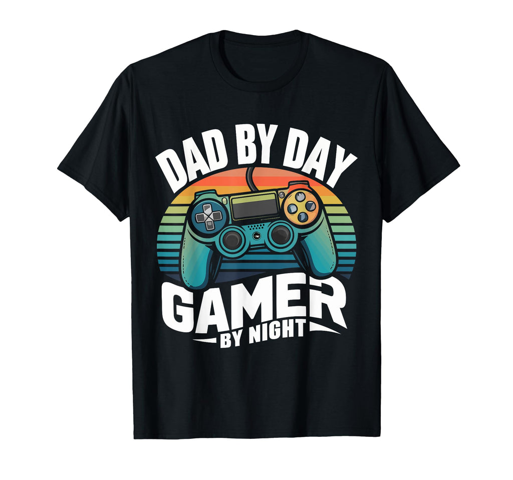 Dad Day Gamer Night Sunset Daddy T-Shirt - Novelty Apparel for Adults - T-Shirt, Sweatshirt, Hoodie