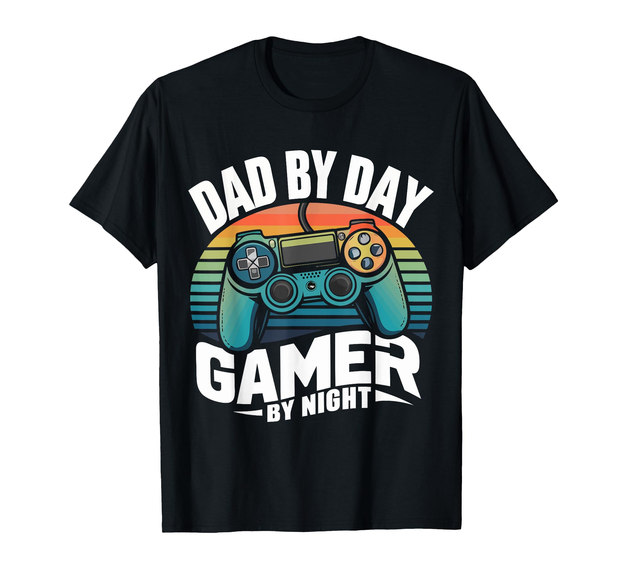 Dad Day Gamer Night Sunset Daddy T-Shirt - Novelty Apparel for Adults - T-Shirt, Sweatshirt, Hoodie