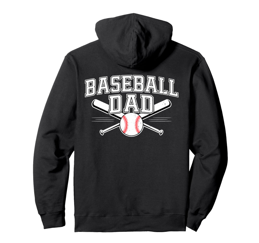 Baseball Dad Happy Fathers Day Sport Wife Hoodie - Streetwear Style Unisex - T-Shirt, Sweatshirt, Hoodie
