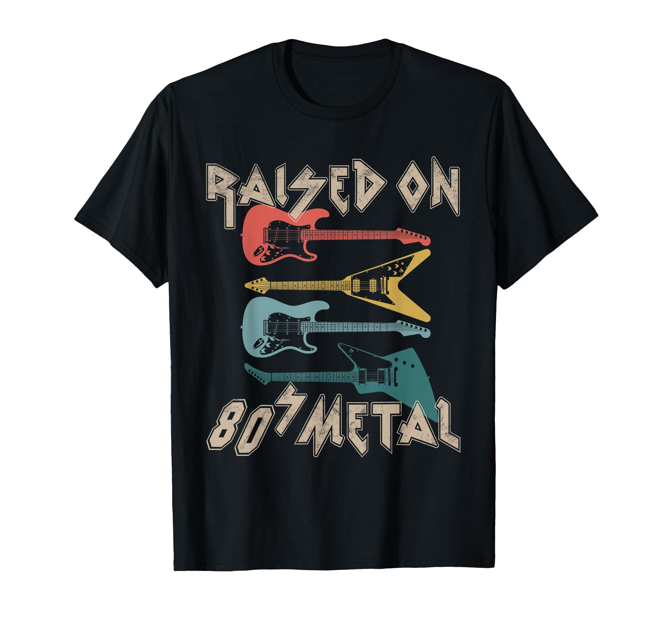 Raised 80S Metal 80S Rock Hair Bands T-Shirt - Graphic Print for Adults - T-Shirt, Sweatshirt, Hoodie