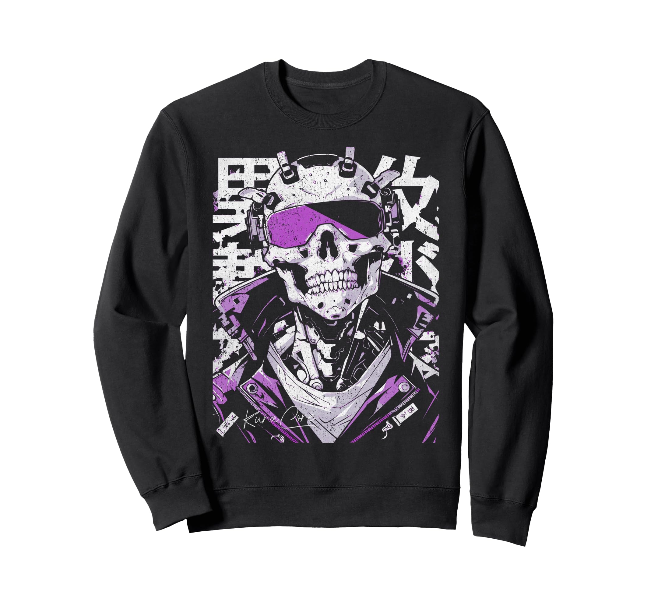 Japanese Streetwear Cyberpunk Y2K Sweatshirt - Minimalist Print Unisex - T-Shirt, Sweatshirt, Hoodie
