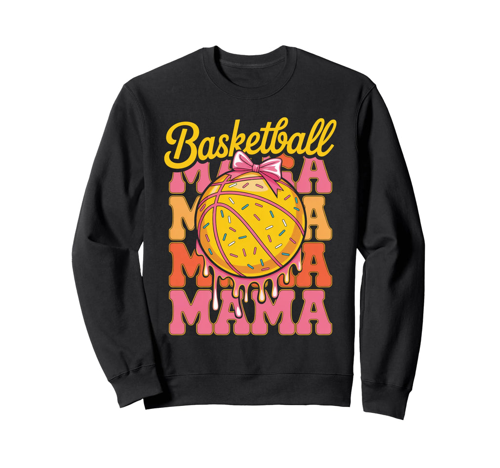 Basketball Mama Ice Cream Drip Sweatshirt - Custom Art Print for Adults - T-Shirt, Sweatshirt, Hoodie
