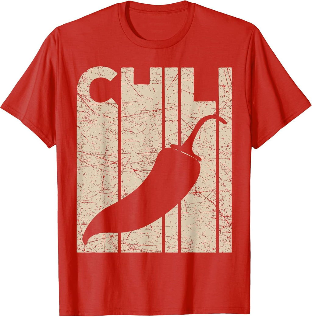 Spicy Food Chili Lover Vintage Foodie - Adult & Kids T-Shirts, Sweatshirts & Hoodies apparel design preview 1