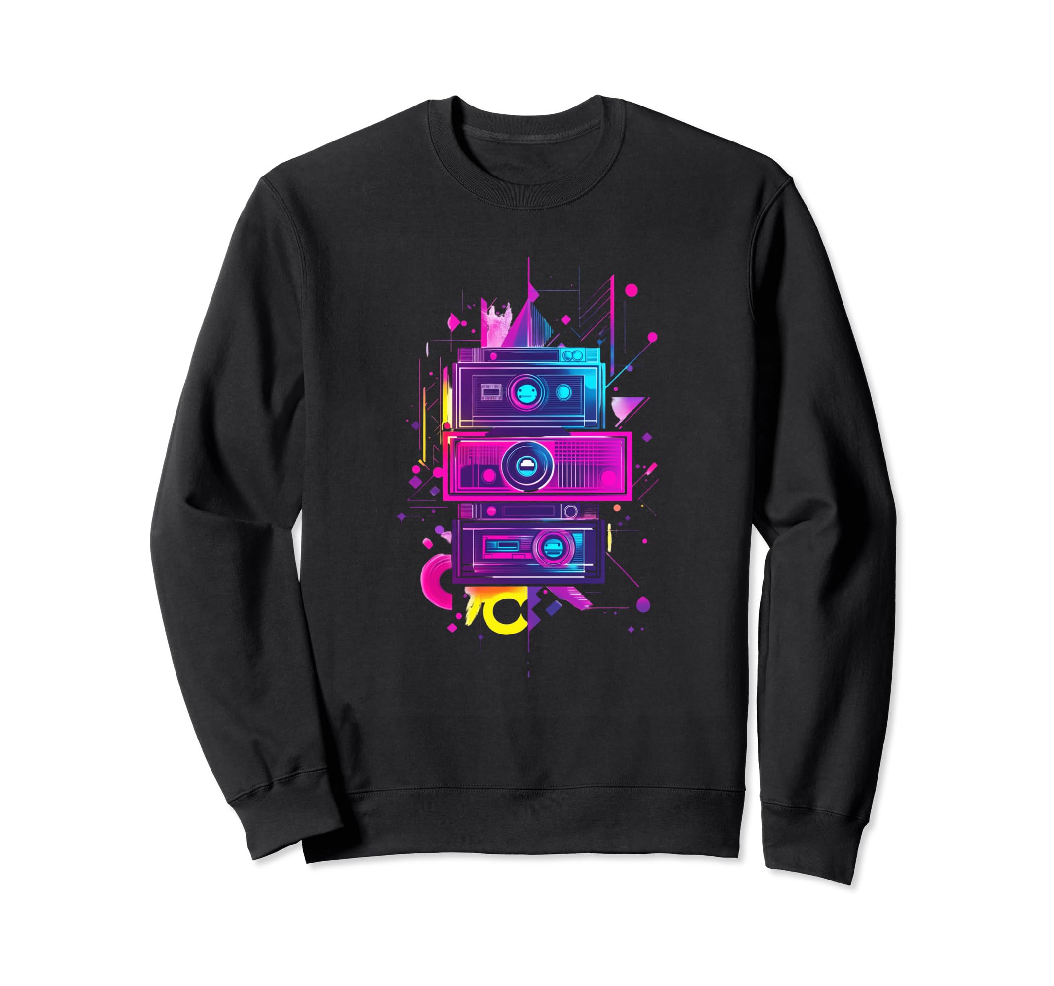 Colorful Camera Art Technology Sweatshirt - Custom Art Print Men Women - T-Shirt, Sweatshirt, Hoodie