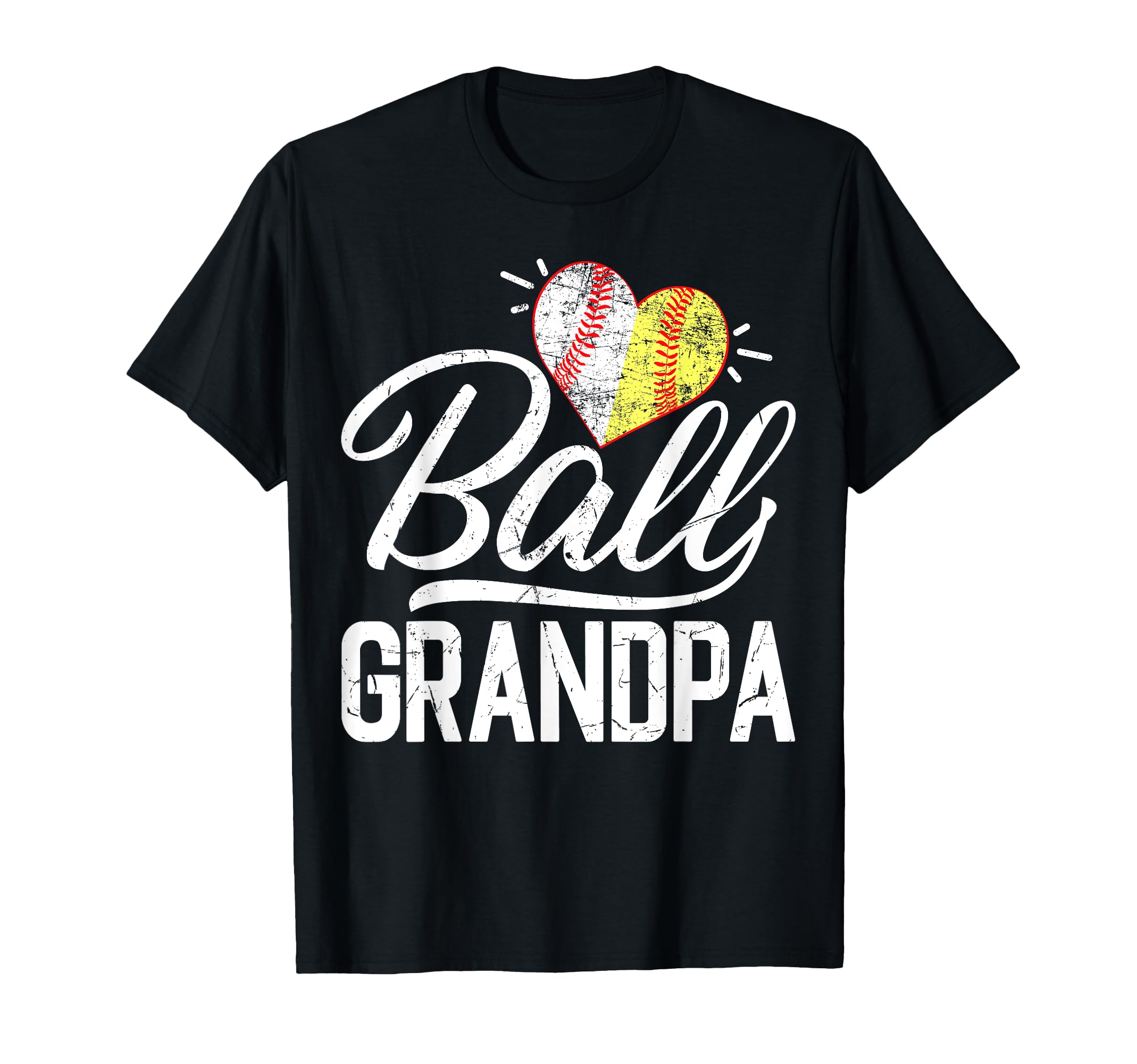 Baseball Lover Funny Ball Heart T-Shirt - Fun Novelty Design for Adults - T-Shirt, Sweatshirt, Hoodie