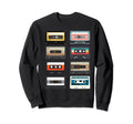 80S Cassette Tapes Nostalgic Music Sweatshirt - Streetwear Style for Adults - T-Shirt, Sweatshirt, Hoodie