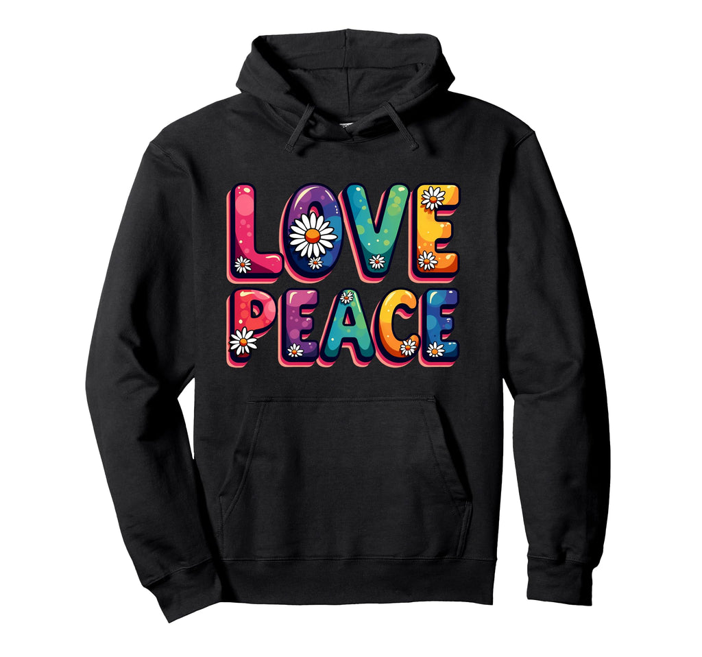 60S 70S Flower Power Groovy Love Hoodie - Streetwear Style for Adults - T-Shirt, Sweatshirt, Hoodie