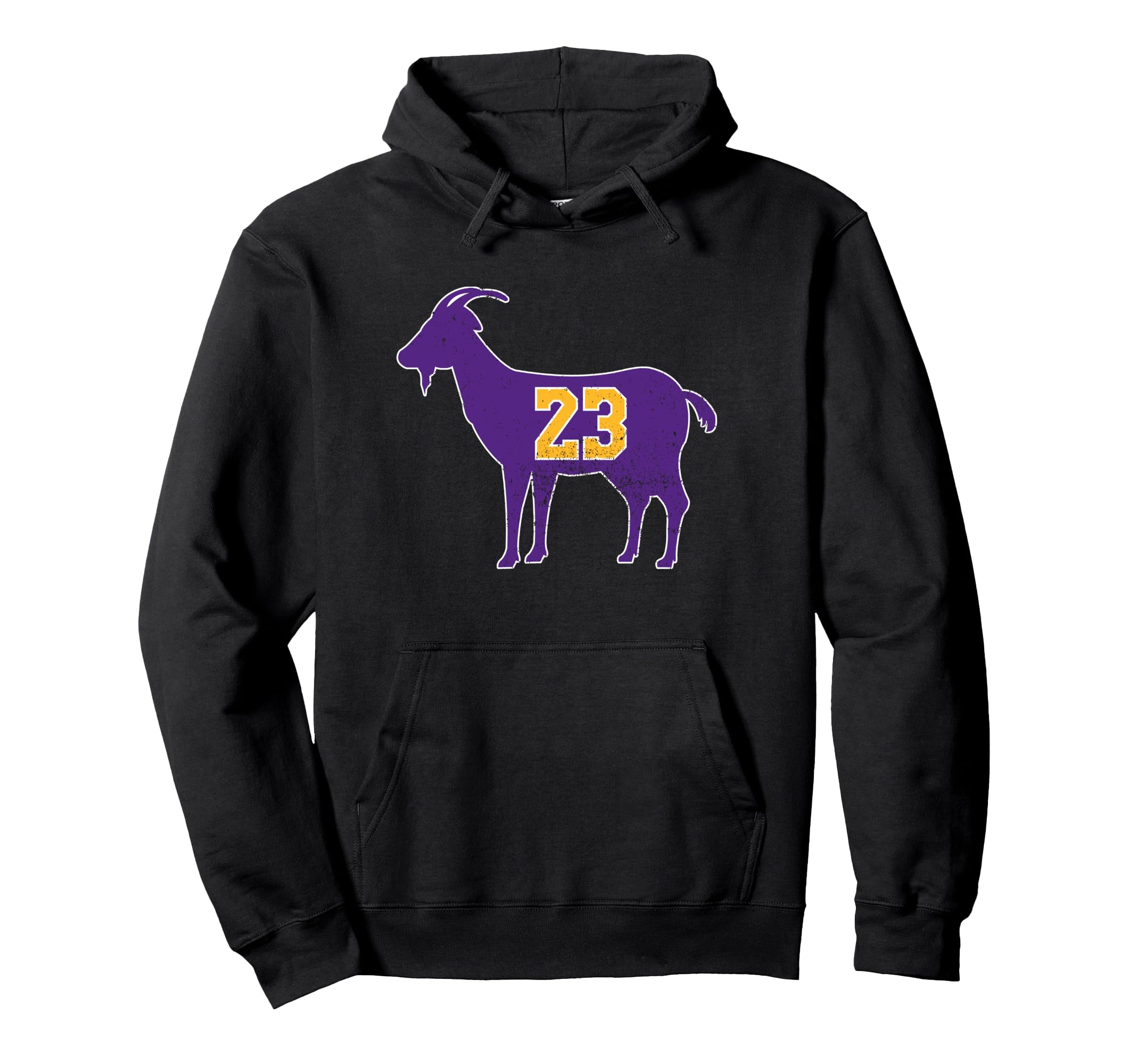 Goat 23 Distressed Hoodie - Trendy Graphic for Adults - T-Shirt, Sweatshirt, Hoodie