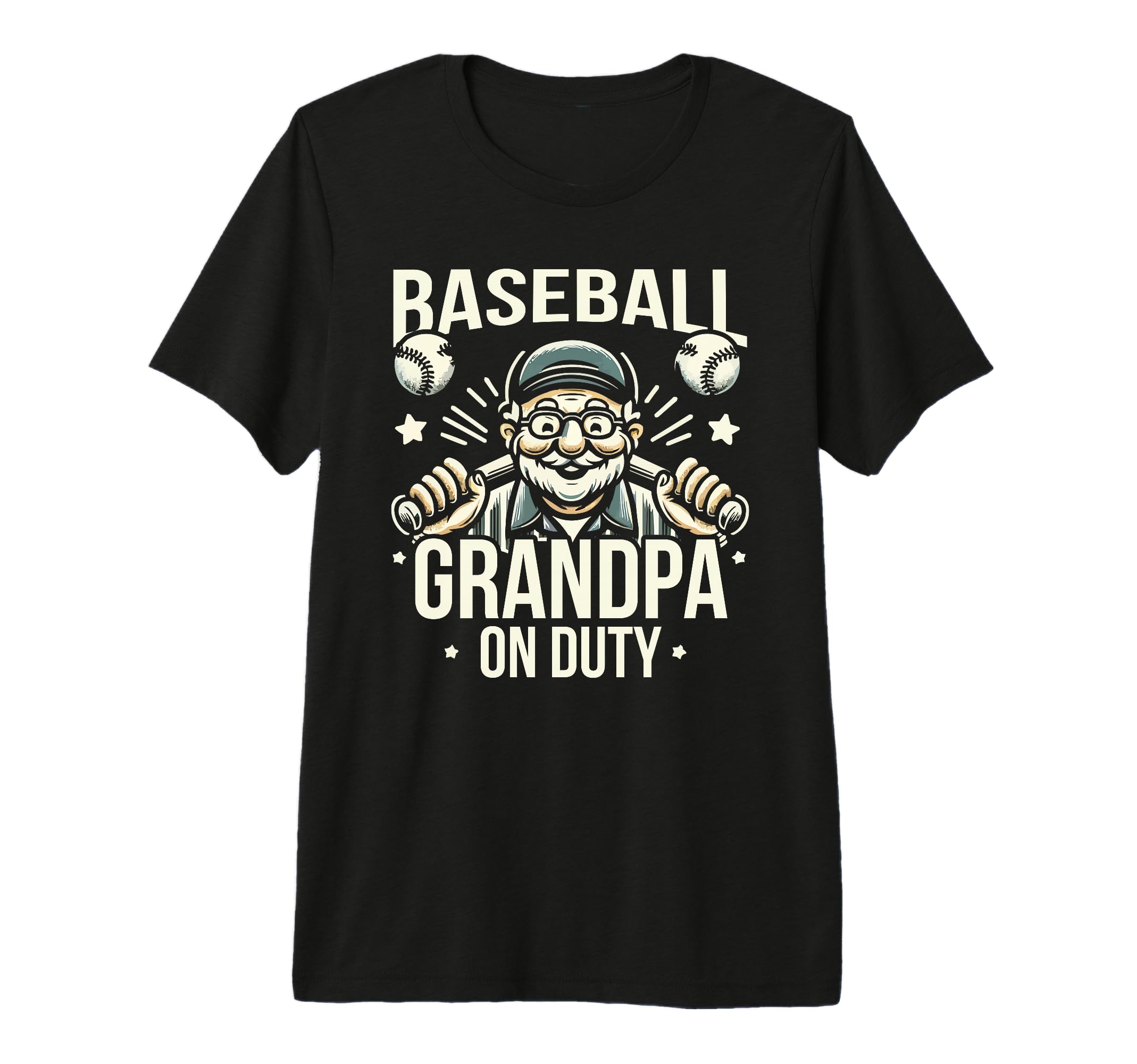Baseball Grandpa Grandfather T-Shirt - Casual Everyday Wear Men Women - T-Shirt, Sweatshirt, Hoodie