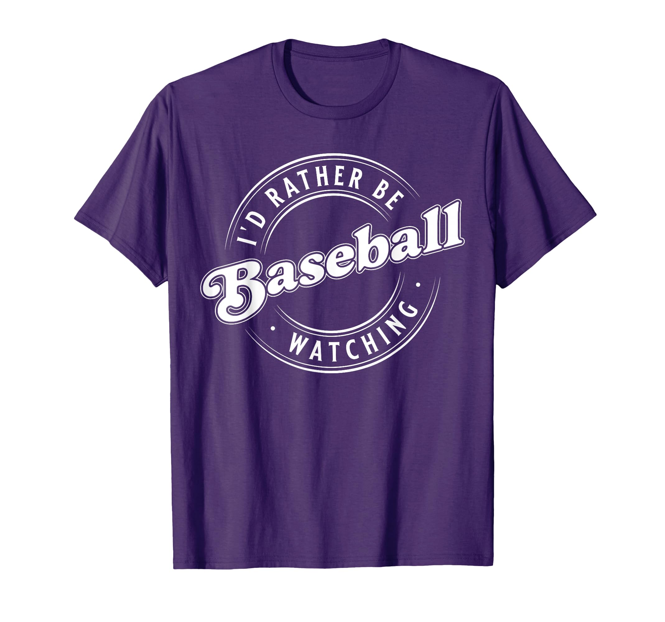 Id Rather Be Watching Baseball T-Shirt - Minimalist Print Unisex - T-Shirt, Sweatshirt, Hoodie