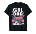 Dad Level Unlocked Funny Gamer Dad New T-Shirt - Novelty Apparel Unisex - T-Shirt, Sweatshirt, Hoodie