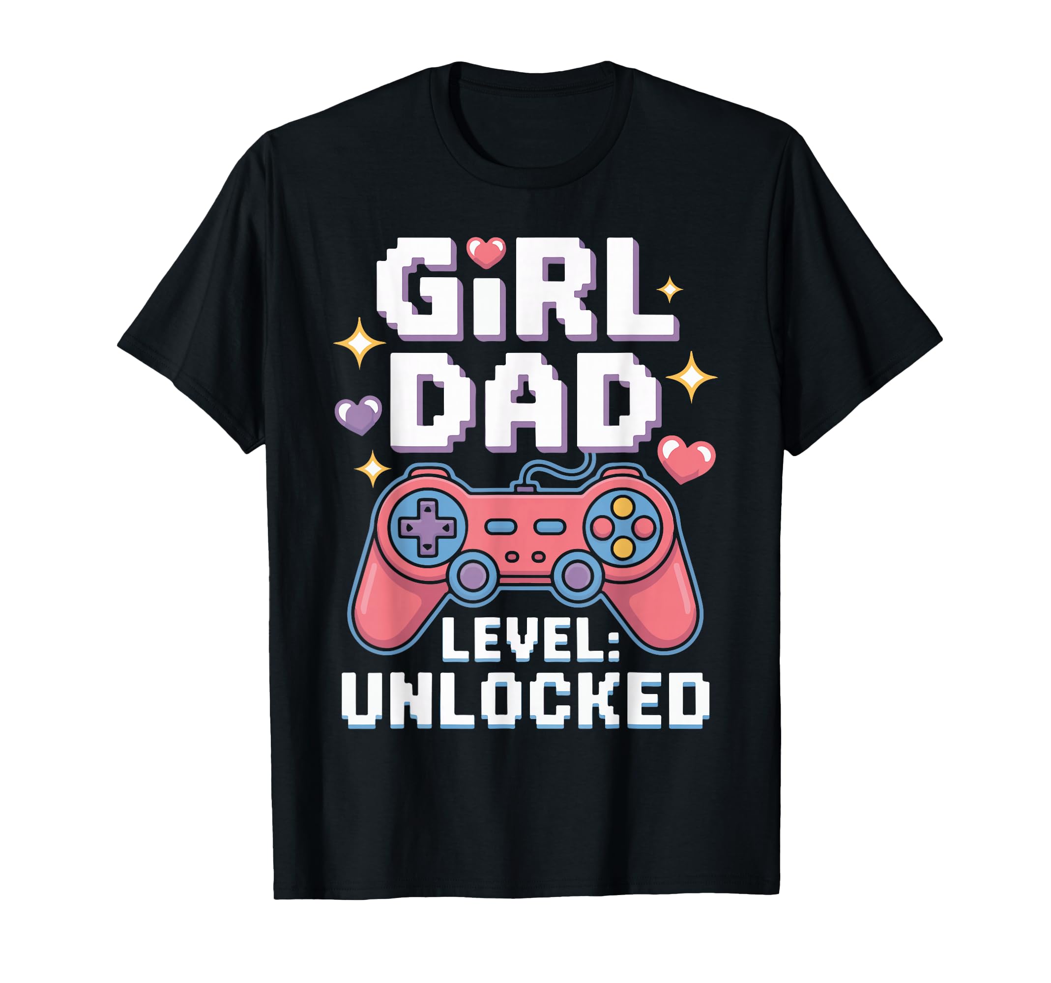 Dad Level Unlocked Funny Gamer Dad New T-Shirt - Novelty Apparel Unisex - T-Shirt, Sweatshirt, Hoodie