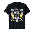 My Grandkids Hit Steal Baseball T-Shirt - Novelty Apparel for Adults - T-Shirt, Sweatshirt, Hoodie