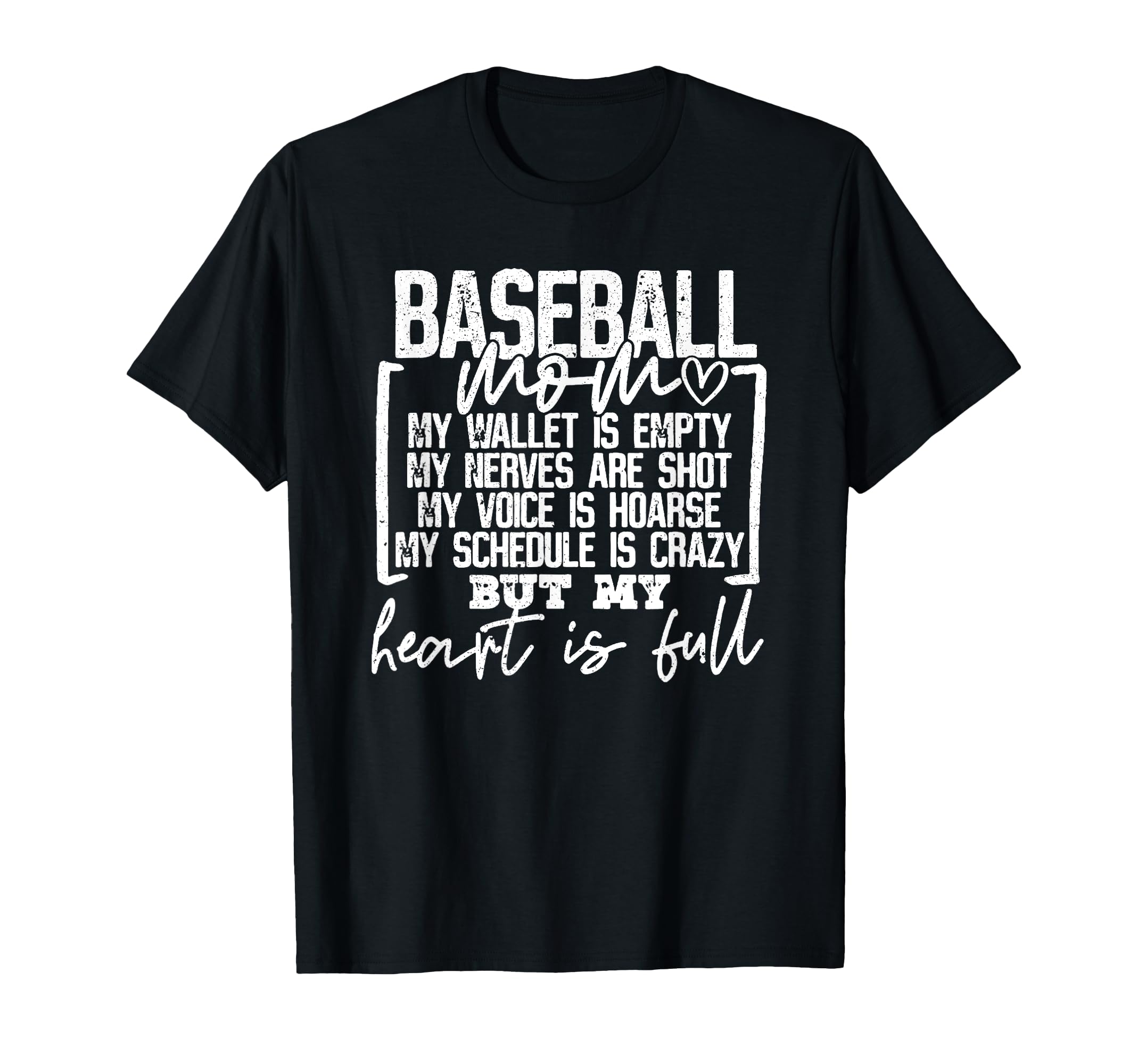 Baseball Mom My Wallet Is Empty But My T-Shirt - Unique Graphic Unisex - T-Shirt, Sweatshirt, Hoodie