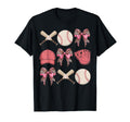Baseball Mama Coquette Bow Baseball T-Shirt - Custom Art Print Men Women - T-Shirt, Sweatshirt, Hoodie