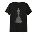 Distressed Chess Piece Bishop Chess T-Shirt - Novelty Apparel for Adults - T-Shirt, Sweatshirt, Hoodie