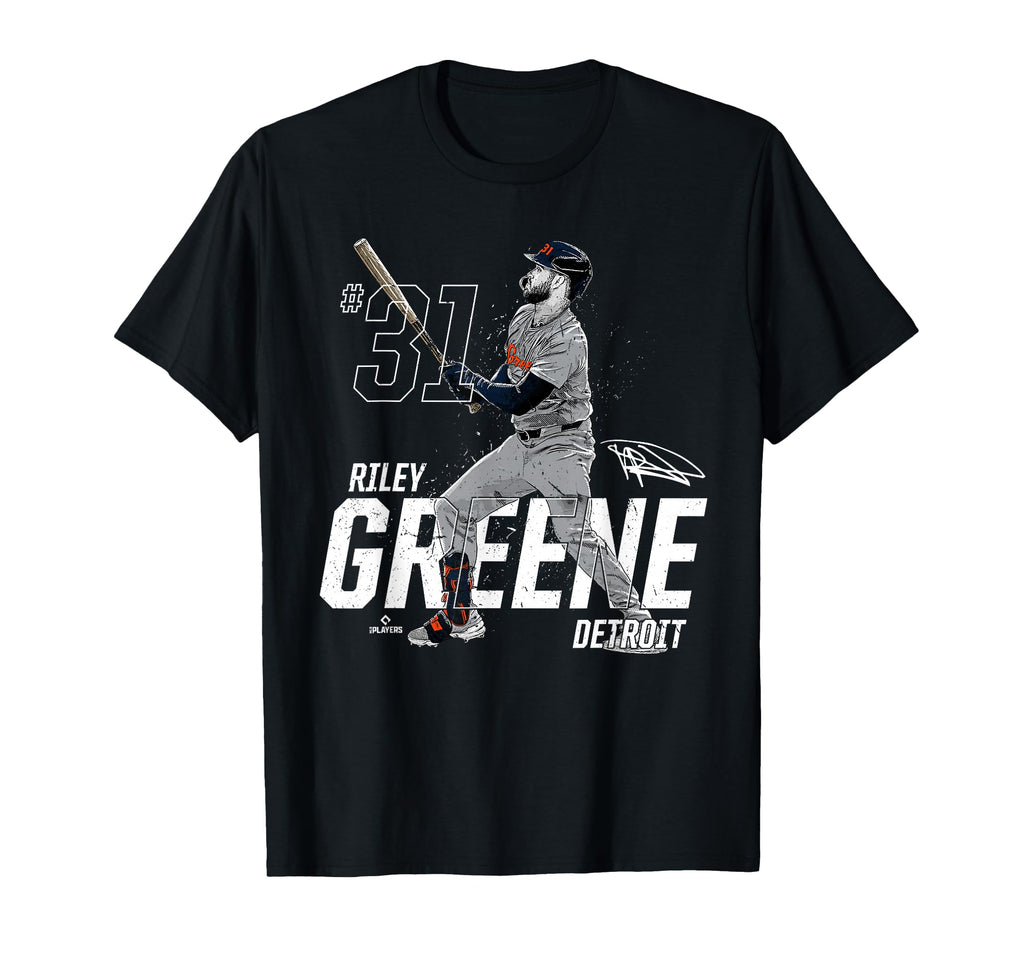 Dynamic Pose Riley Greene Detroit T-Shirt - Custom Art Print for Adults - T-Shirt, Sweatshirt, Hoodie