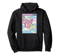 Surfing Axolotl Drinking Banana Hoodie - Casual Everyday Wear for Adults - T-Shirt, Sweatshirt, Hoodie