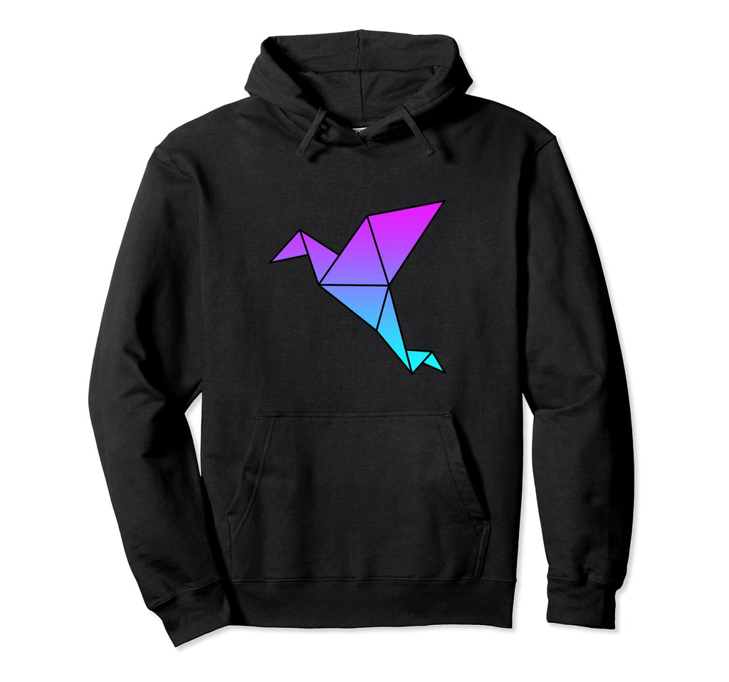 Crane Origami Vaporwave Aesthetic Love Hoodie - Trendy Graphic Unisex - T-Shirt, Sweatshirt, Hoodie