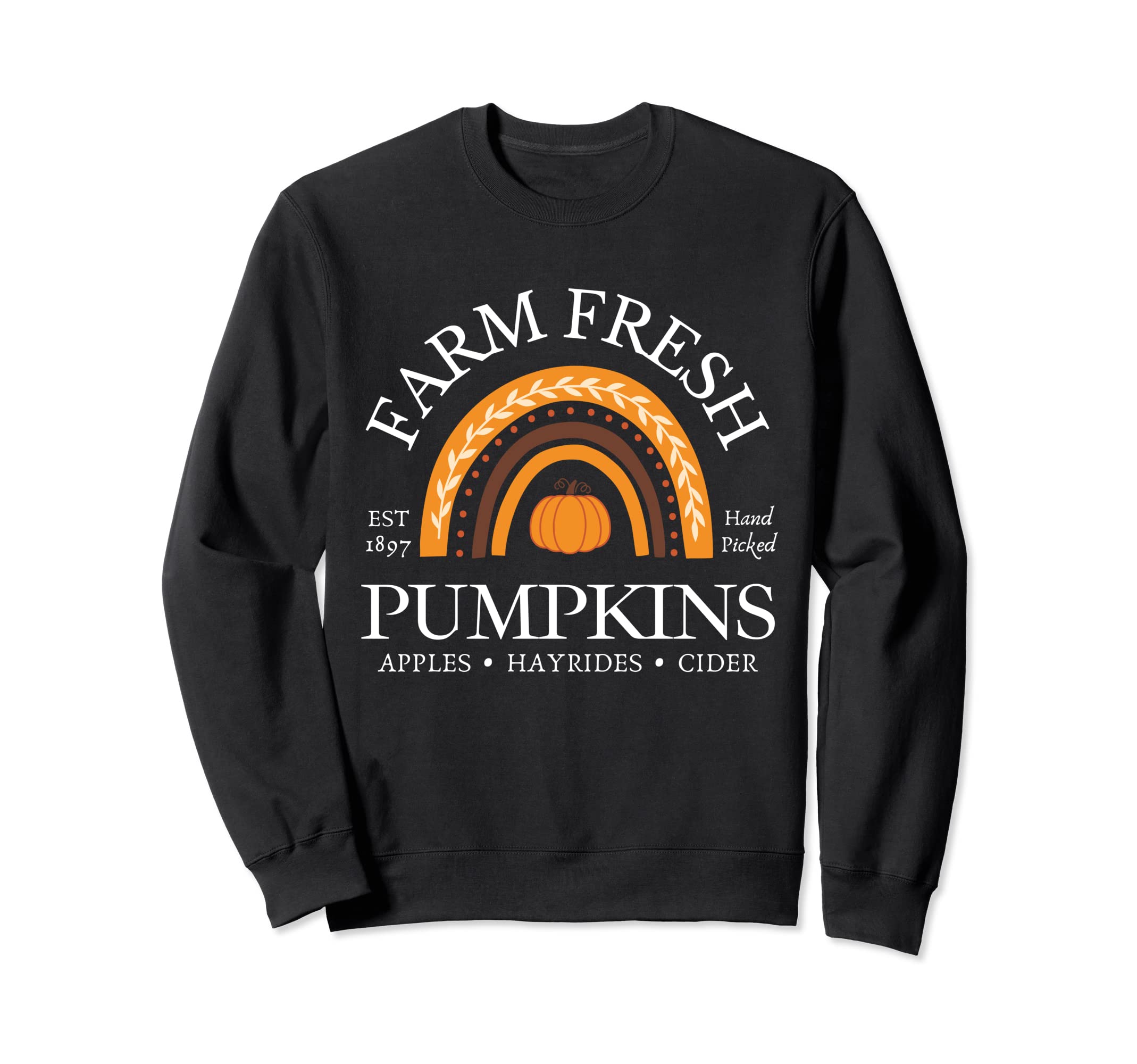 Farm Fresh Pumpkins Sweatshirt - Trendy Graphic for Adults - T-Shirt, Sweatshirt, Hoodie