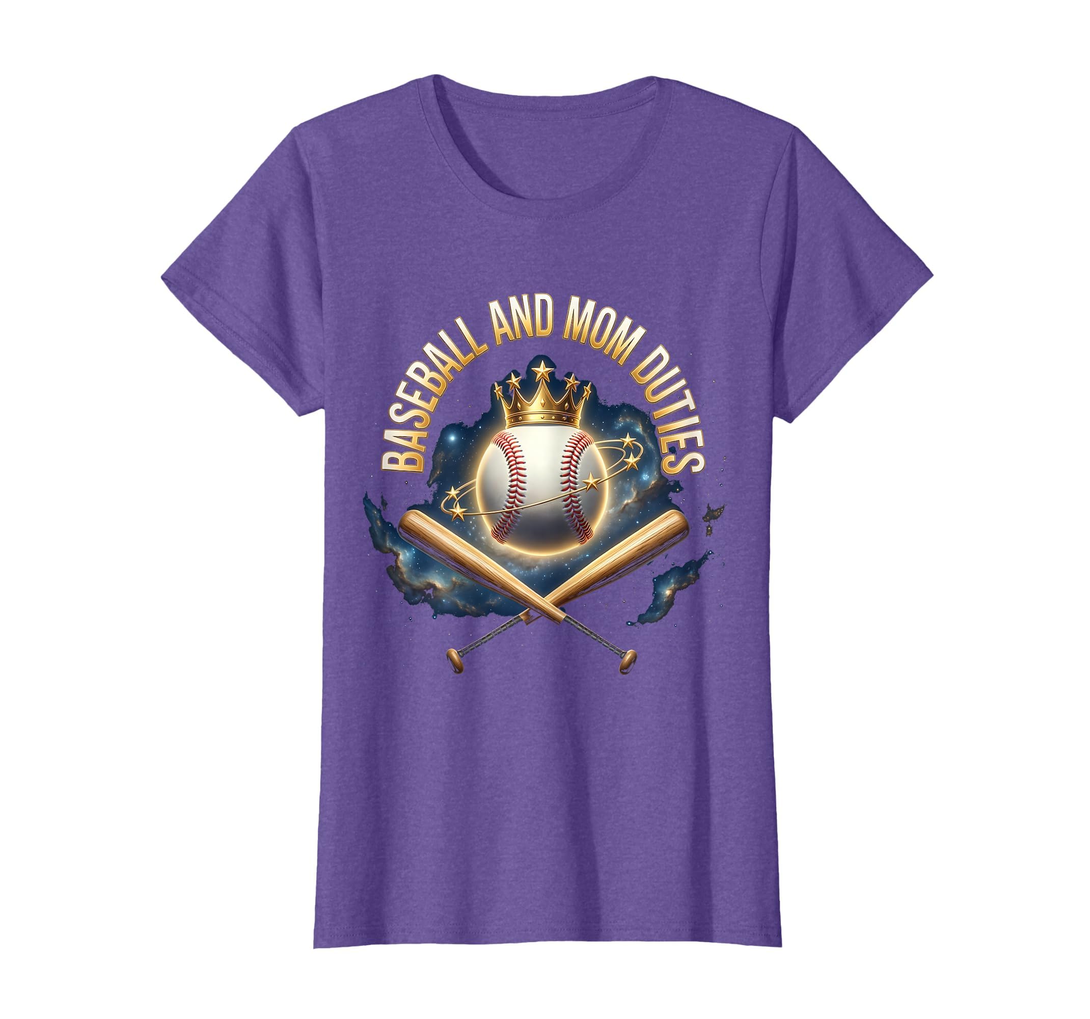 Baseball And Mom Duties Mothers T-Shirt - Casual Everyday Wear for Adults - T-Shirt, Sweatshirt, Hoodie