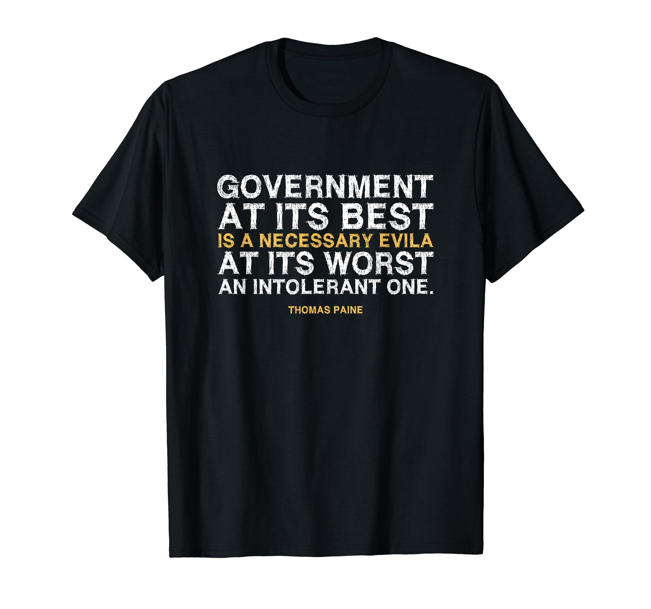 Distressed Libertarian Hoodie - Novelty Apparel for Adults - T-Shirt, Sweatshirt, Hoodie