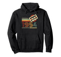 1954 Cassette Tape 70Th Birthday Hoodie - Minimalist Print Unisex - T-Shirt, Sweatshirt, Hoodie