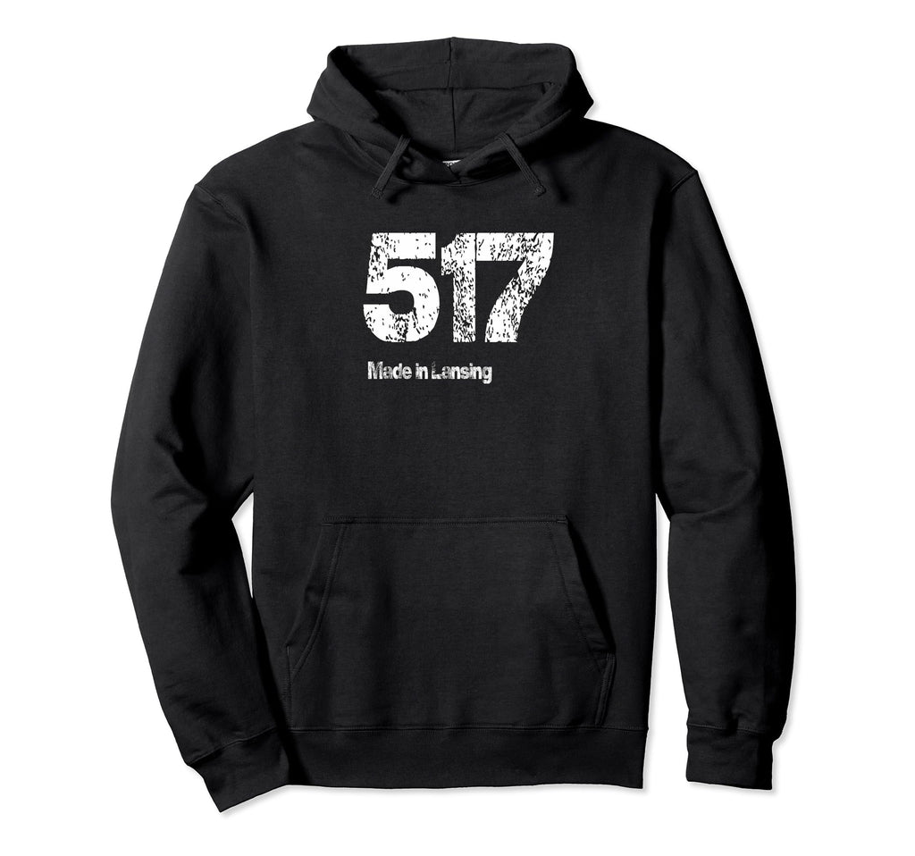 517 Made Lansing Distressed Hoodie - Graphic Print Men Women - T-Shirt, Sweatshirt, Hoodie