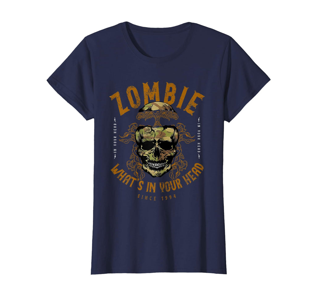 Zombie Skull Camo Skull Tree T-Shirt - Casual Everyday Wear Men Women - T-Shirt, Sweatshirt, Hoodie