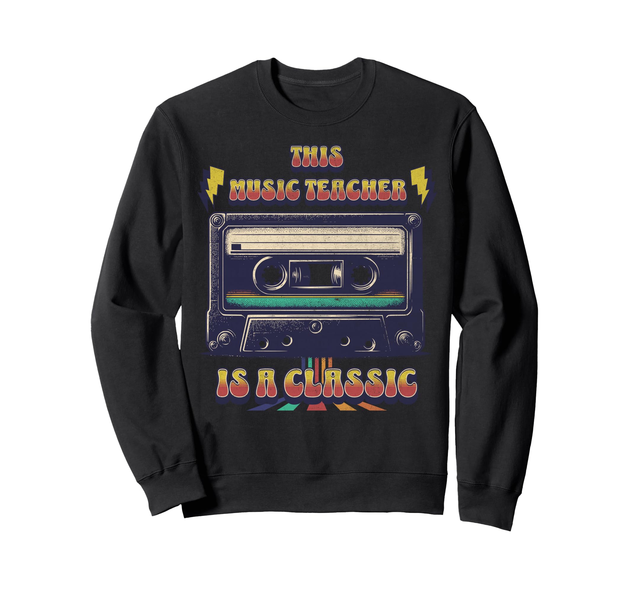 This Music Teacher Is Cassette Sweatshirt - Streetwear Style for Adults - T-Shirt, Sweatshirt, Hoodie