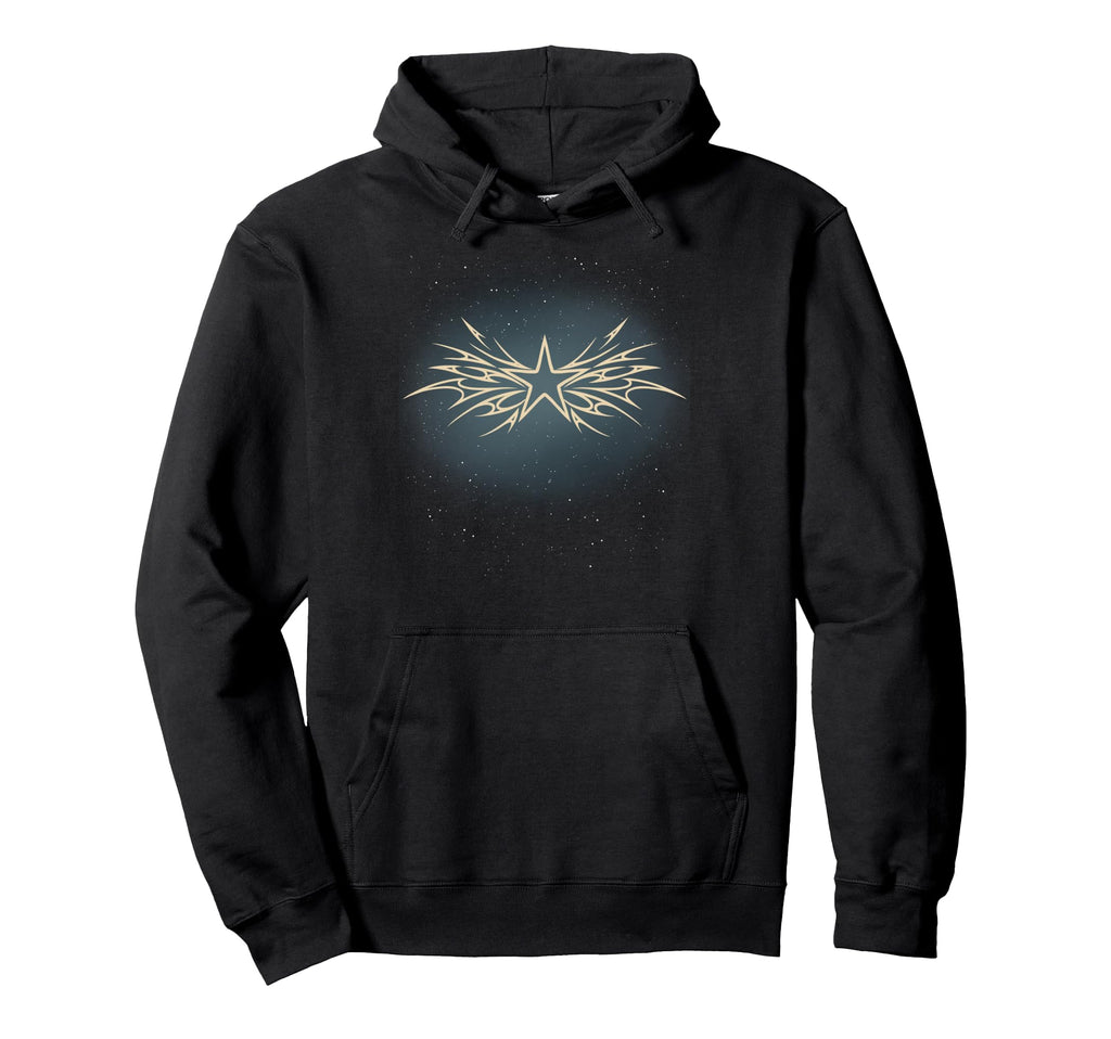Y2K 90S Tattoo Star Starry Sky Hoodie - Graphic Print for Adults - T-Shirt, Sweatshirt, Hoodie