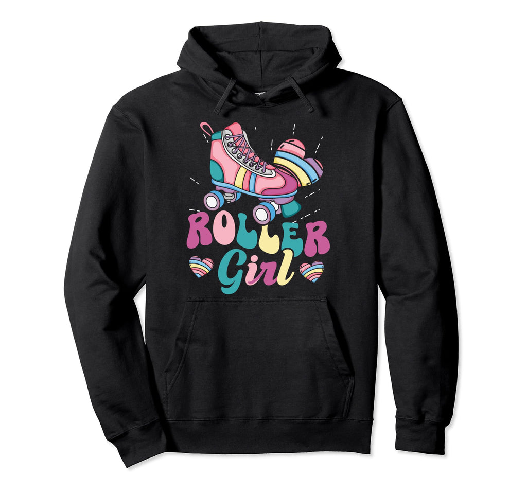 Roller Skater Skating 70S 80S 90S Hoodie - Streetwear Style for Adults - T-Shirt, Sweatshirt, Hoodie