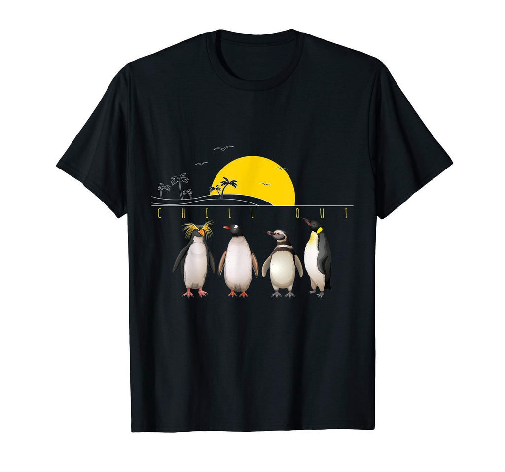 Funny Chill Out Penguin Animal Pun T-Shirt - Custom Art Print Men Women - T-Shirt, Sweatshirt, Hoodie