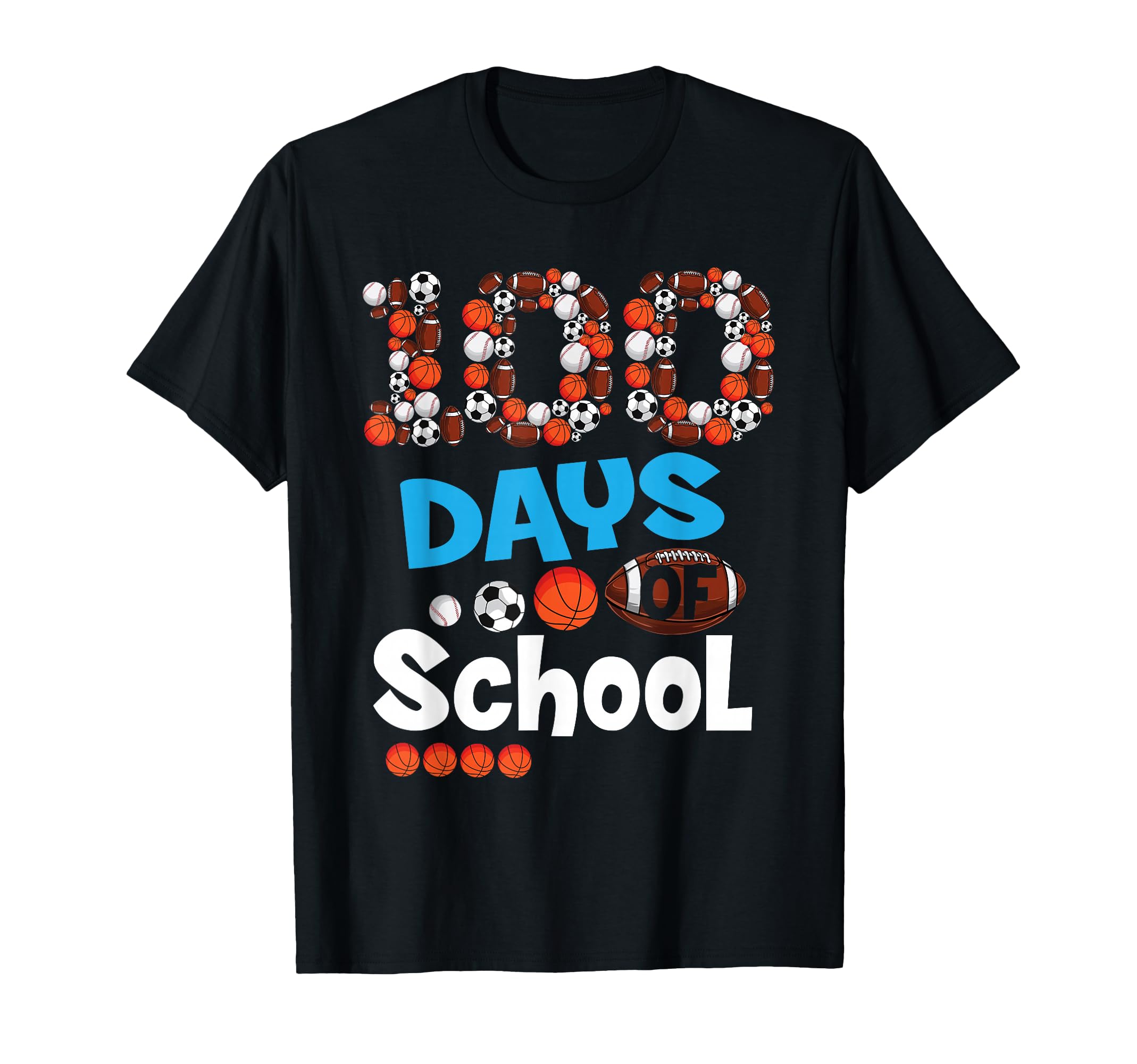 100Th Days School Baseball Basketball T-Shirt - Novelty Apparel Men Women - T-Shirt, Sweatshirt, Hoodie