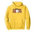 Baseball Mom Red Cheetah Leopard Baseball Hoodie - Custom Art Print Unisex - T-Shirt, Sweatshirt, Hoodie