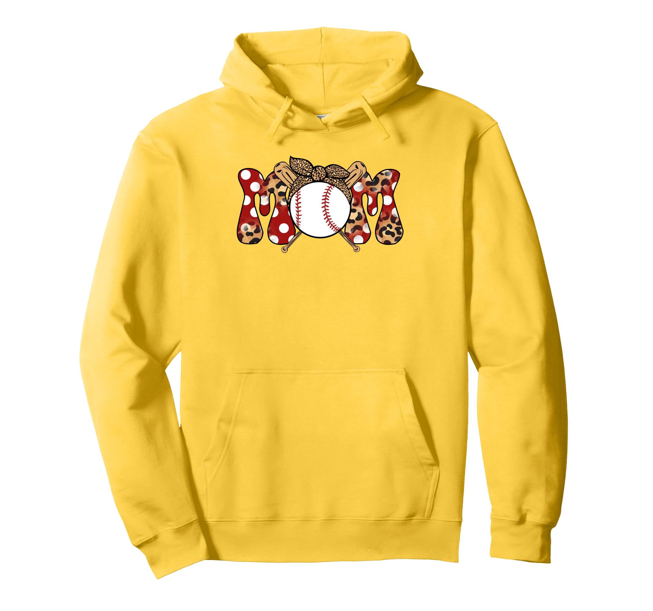 Baseball Mom Red Cheetah Leopard Baseball Hoodie - Custom Art Print Unisex - T-Shirt, Sweatshirt, Hoodie