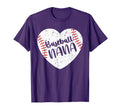 Baseball Nana Heart Baseball Grandma T-Shirt - Novelty Apparel Unisex - T-Shirt, Sweatshirt, Hoodie