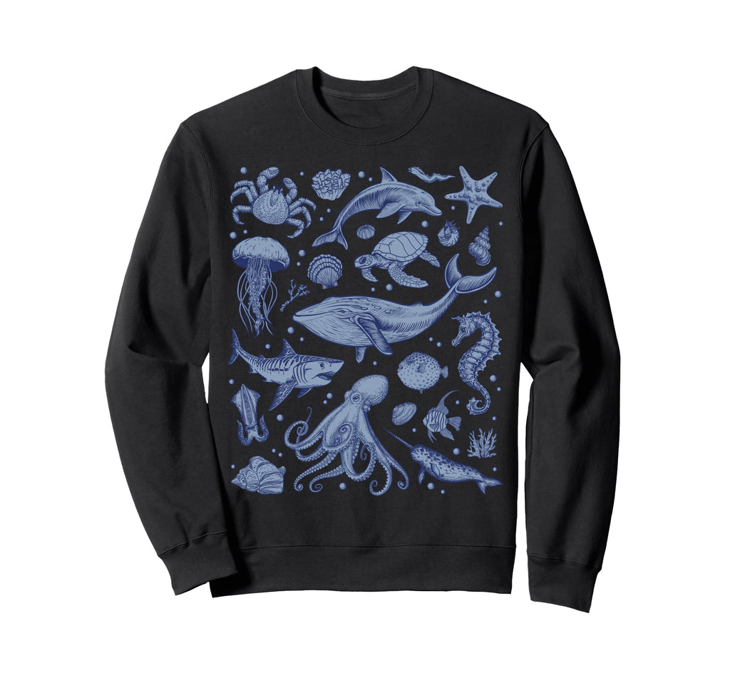 Ocean Life Sea Aesthetic Fish Sweatshirt - Streetwear Style Men Women - T-Shirt, Sweatshirt, Hoodie