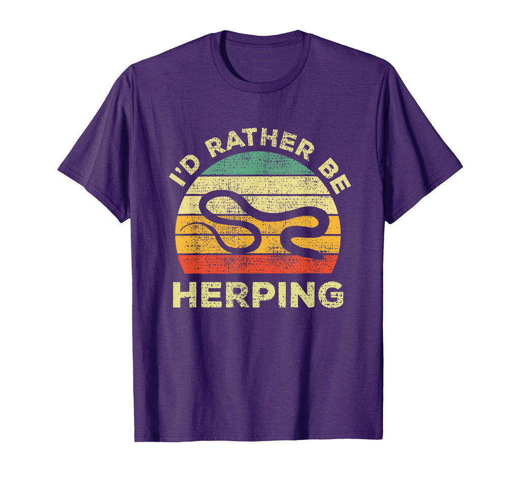 Herpetology And Herping Gift Id Rather T-Shirt - Trendy Graphic for Adults - T-Shirt, Sweatshirt, Hoodie