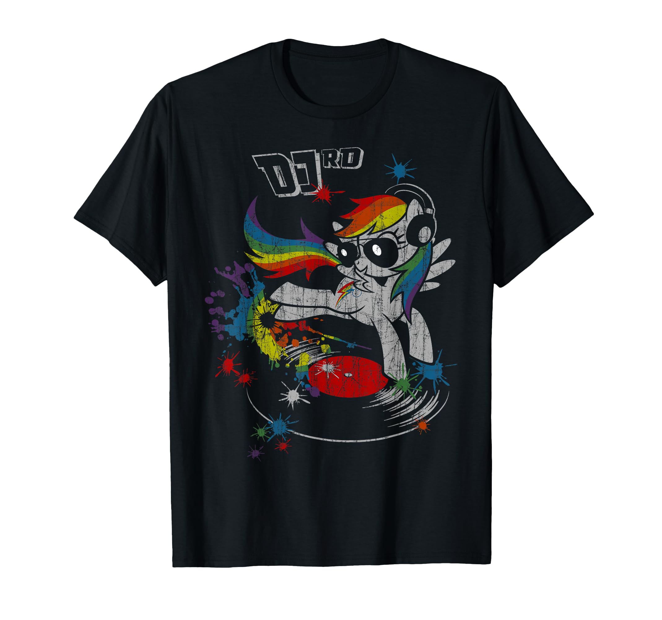 Dj Rd Rainbow Dash Fluttershy T-Shirt - Casual Everyday Wear Men Women - T-Shirt, Sweatshirt, Hoodie