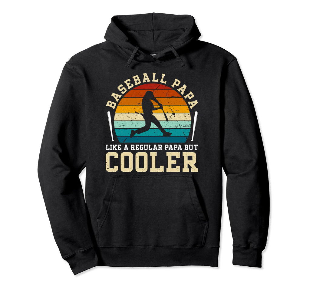 Baseball Papa Grandpa Papa Baseball Hoodie - Aesthetic Graphic Unisex - T-Shirt, Sweatshirt, Hoodie