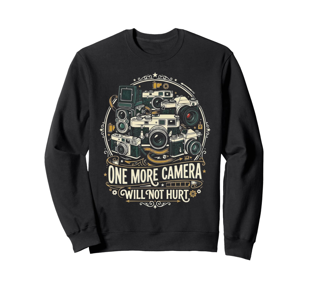 Camera Collector Photography Sweatshirt - Custom Art Print Men Women - T-Shirt, Sweatshirt, Hoodie