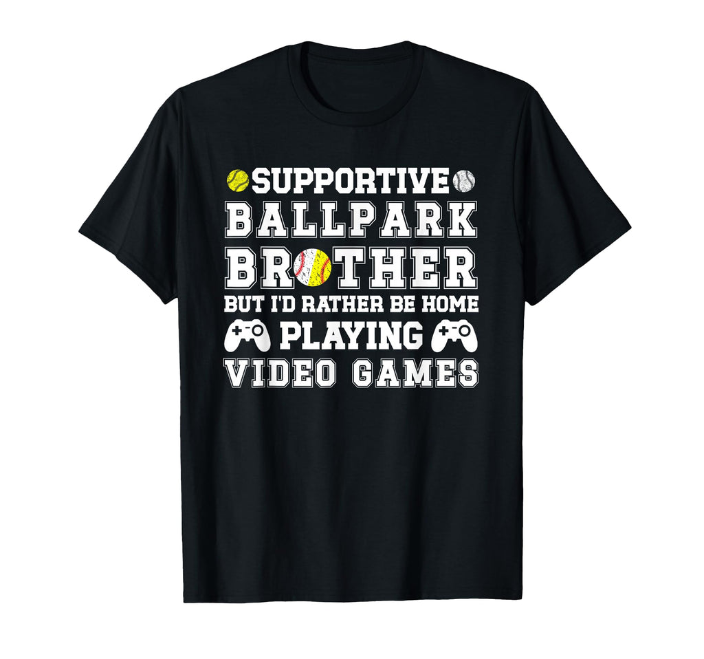 Supportive Ballpark Brother Baseball T-Shirt - Casual Everyday Wear Unisex - T-Shirt, Sweatshirt, Hoodie